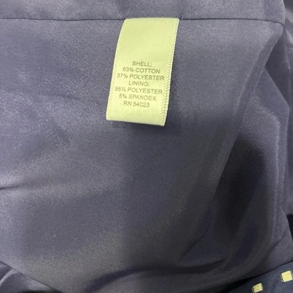 Banana Republic Size 8 Navy & White Geometric Print Pencil Skirt Casual Formal - Picture 5 of 6